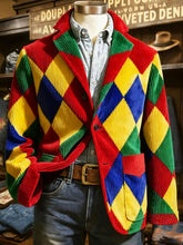 Herren Cologne Carnival Print Cord Freizeit jacke